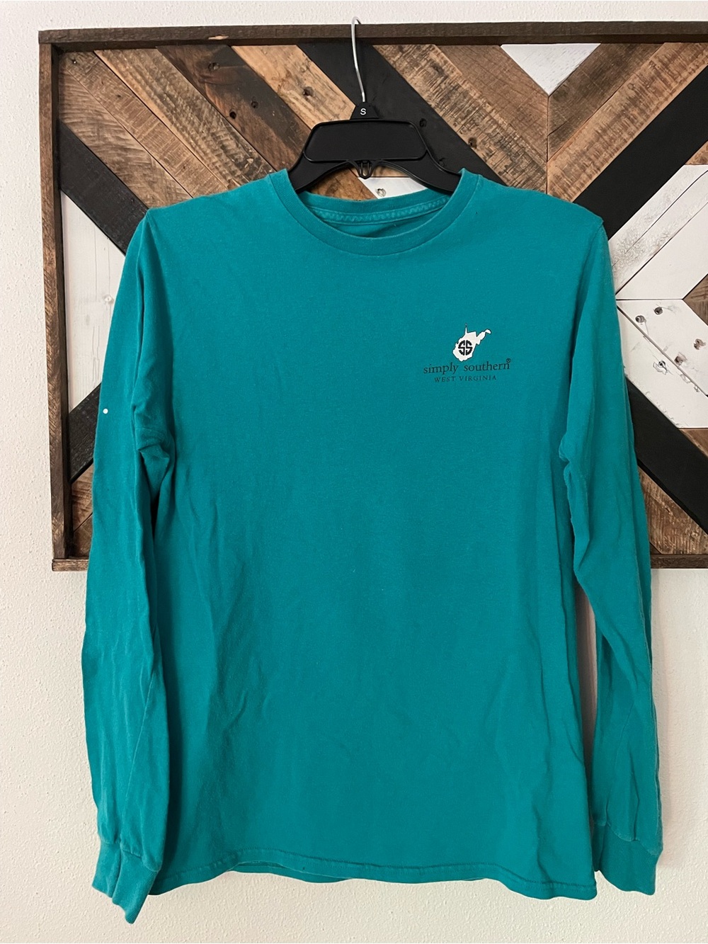 Simply Southern Women’s Long Sleeve Tee West Virginia (WV) - Teal
